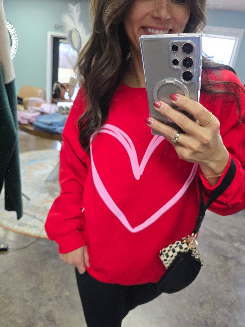 Liv Big Heart Crewneck